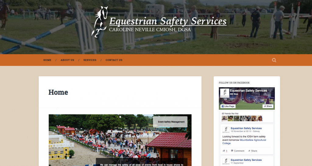 Equestrian Safety Services Website