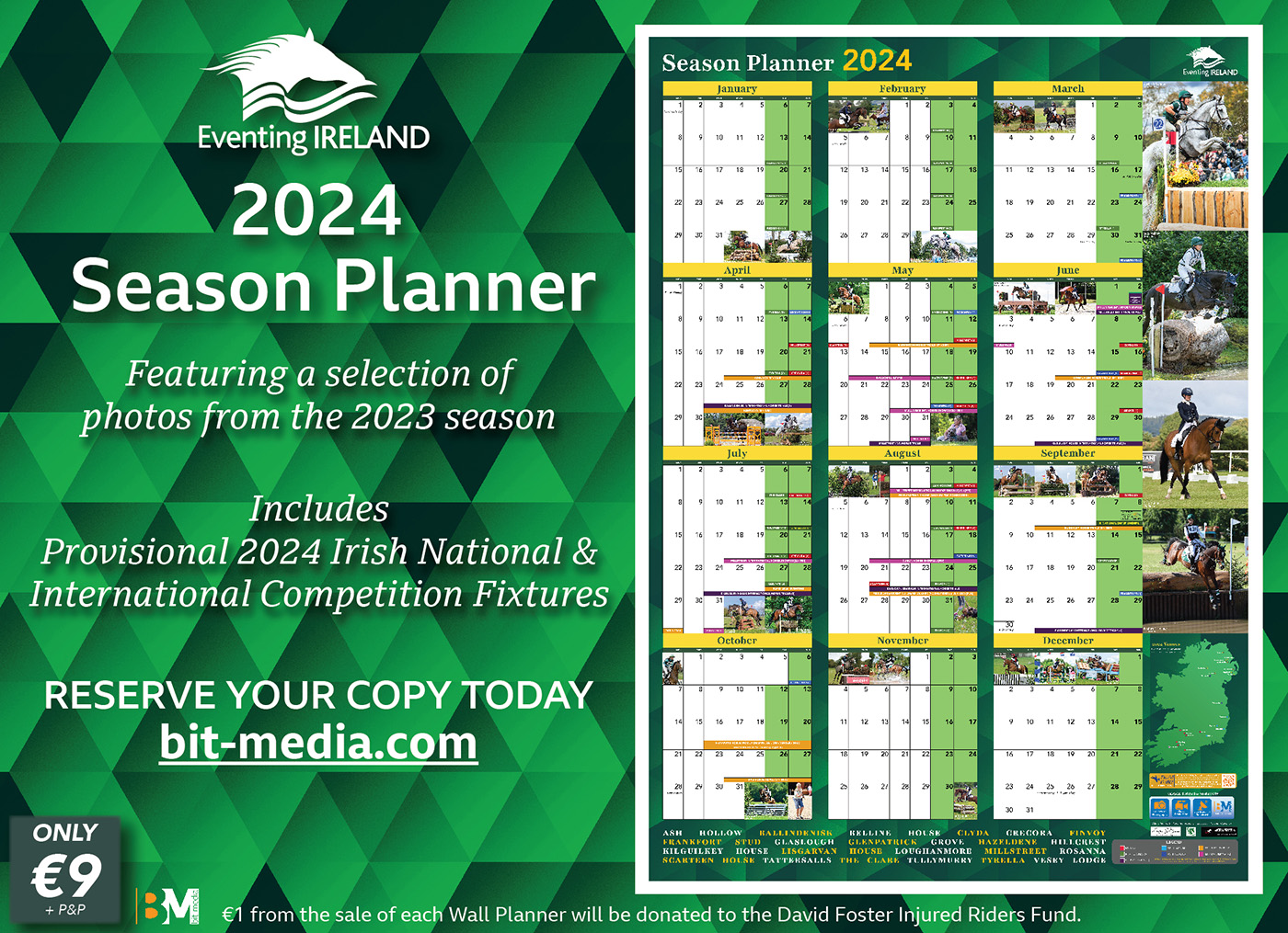 Eventing Ireland 2024 Season Planner Bit Media