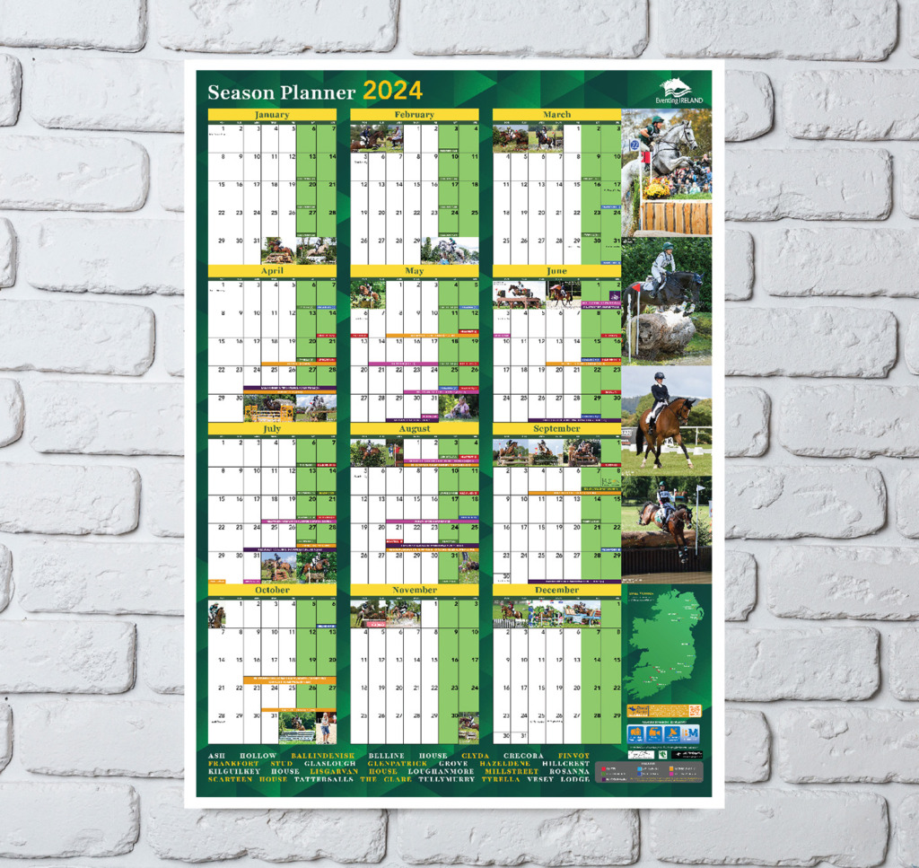 Eventing Ireland 2024 Wall Planner Bit Media